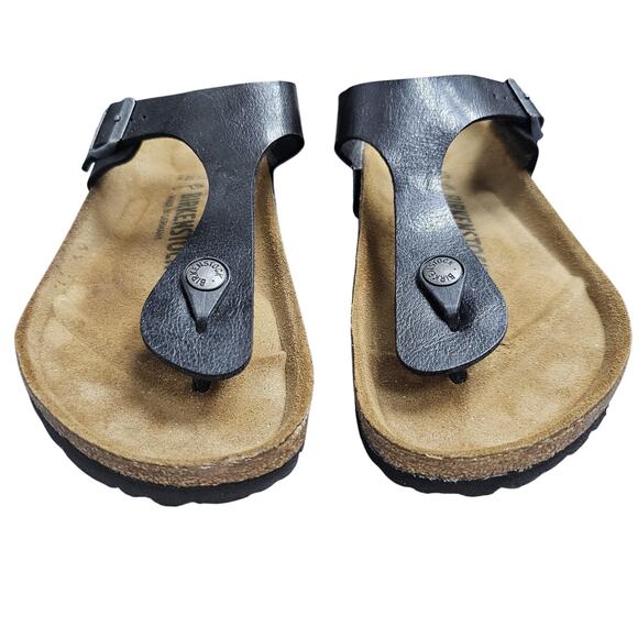 Birkenstock Gizeh Shoes Womens 6 EU37 Leather Sandals Comfortable Germany Boho - Picture 3 of 6